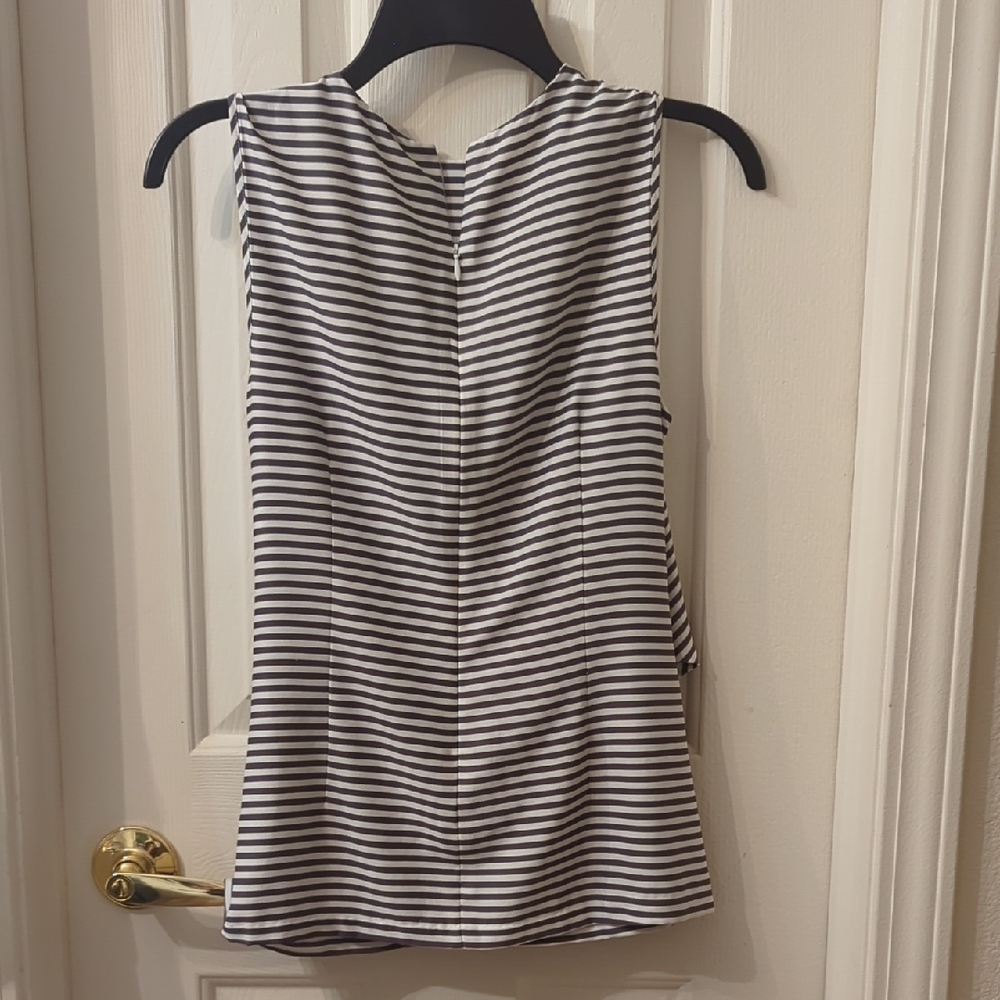 Ann Taylor Striped Top Capsule Wardrobe Classic Office Wear - Picture 4 of 6